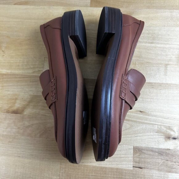 MADEWELL The Vernon Loafer Dried Maple Brown Leather $158 NL839 Size 7.5 - Picture 7 of 10